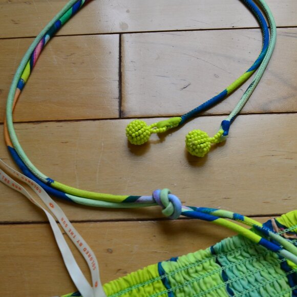 Farm Rio x Anthropologie Halter Printed Maxi Dress NWT Size M - Picture 10 of 16